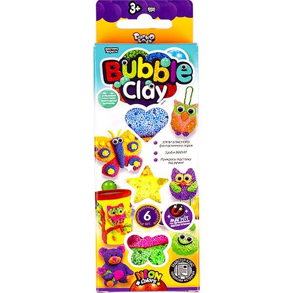 Купити Набір креативної творчості "BUBBLE CLAY" BBC-01-01U,02U Різнокольоровий Артикул: 2000720726011 Фото повноекранне №1