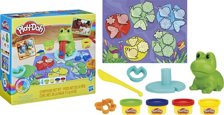 Набор для творчества с пластилином &quot;Лягушка и цвета&quot; Play-Doh F6926  Фото №2