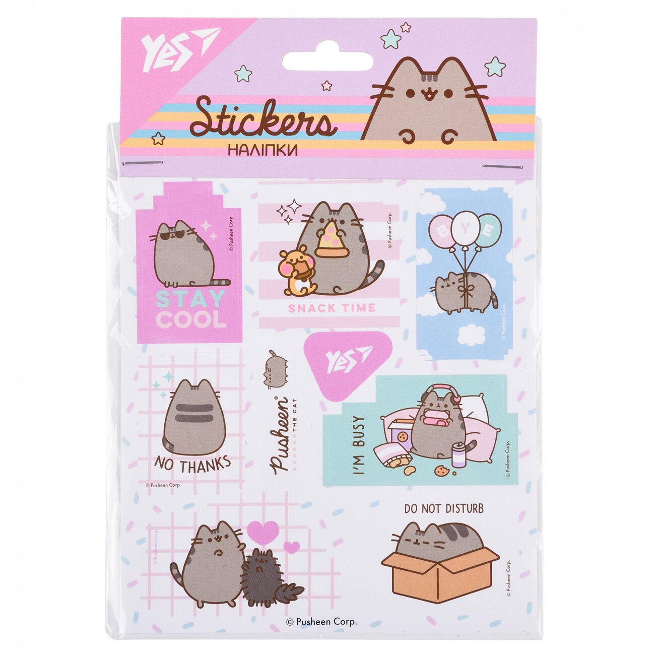 Наклейки «Pusheen» YES 954924 Разноцветный