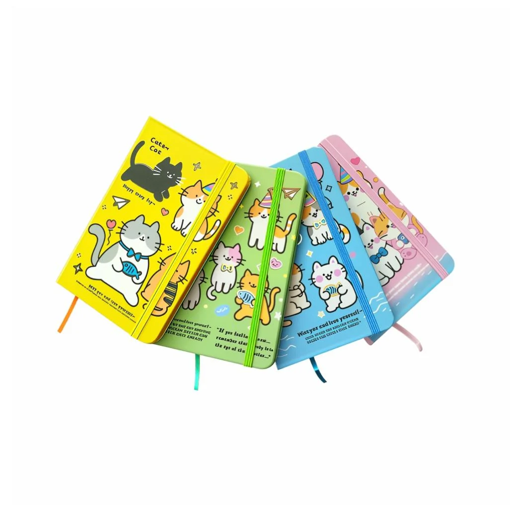Купить Блокнот на резинке Malevaro Cute Cat 763654ML A6 Разноцветный Артикул: 4820252763654