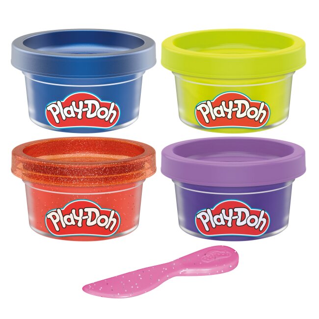 4 баночки з масою для ліплення Play-Doh F7569 Різнокольоровий  Фото №1