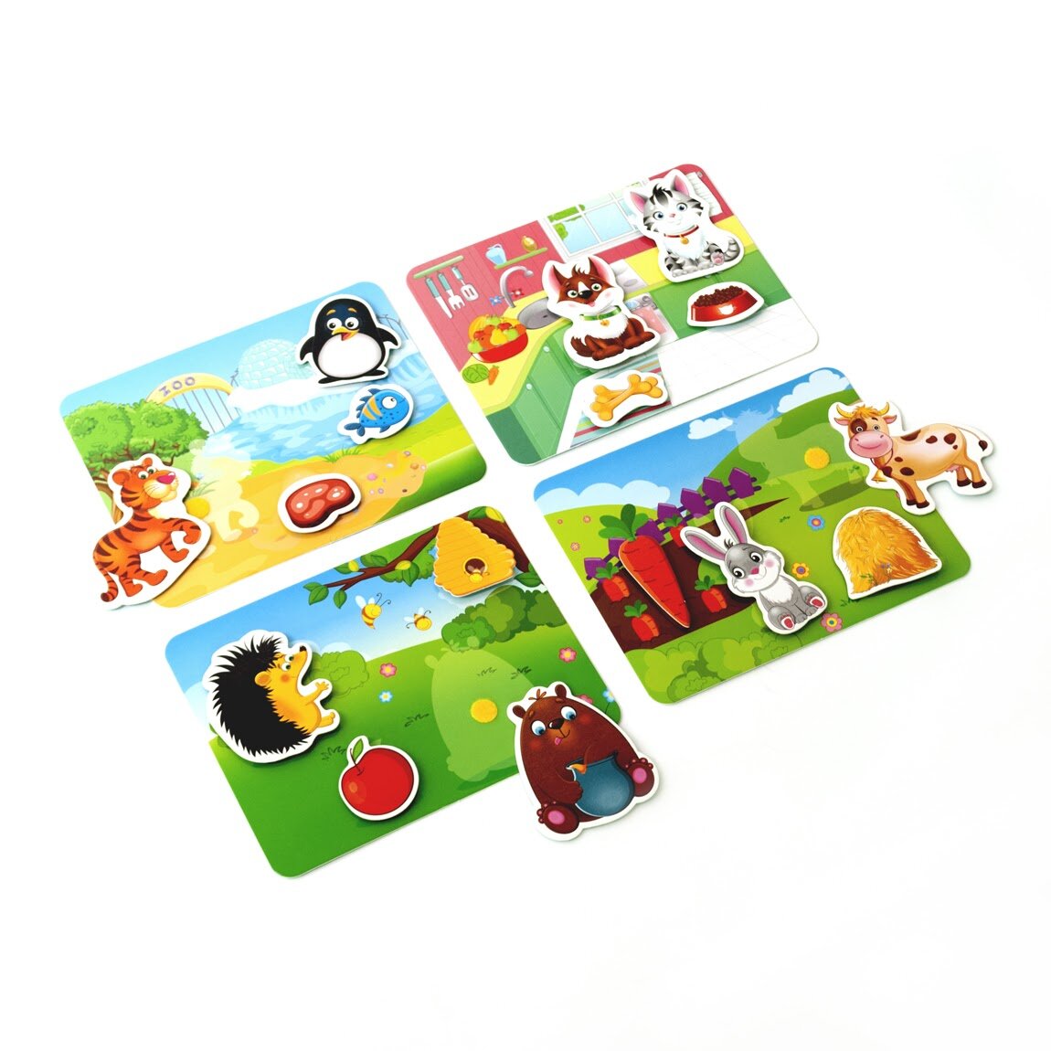 Игра с липучками VLADI TOYS VT1302-27 Кто что ест?  Фото №1