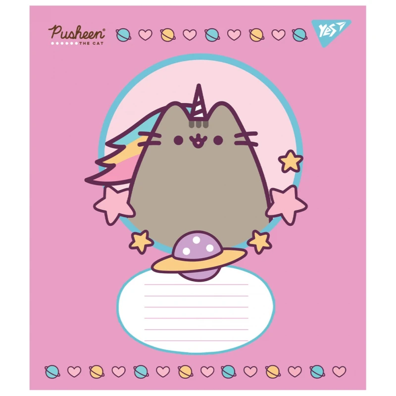 Зошит учнівський &quot;Pusheen&quot; YES 766951 12 арк. Різнокольоровий  Фото №1