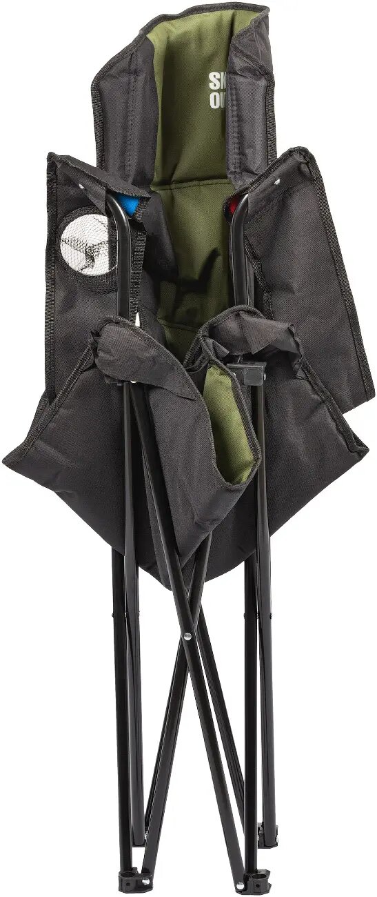 Купити Стілець розкладний Skif Outdoor Soft Base 389.00.96 Чорно-оливковий Артикул: 4820242922726 Фото повноекранне №3