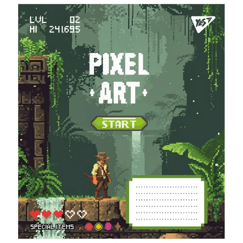 Зошит учнівський &quot;Pixel art&quot;  YES 767212 12 арк. Різнокольоровий  Фото №2