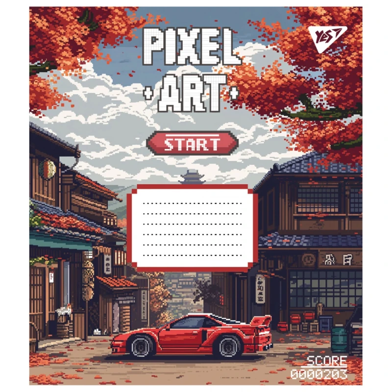 Зошит учнівський &quot;Pixel art&quot;  YES 767212 12 арк. Різнокольоровий  Фото №4