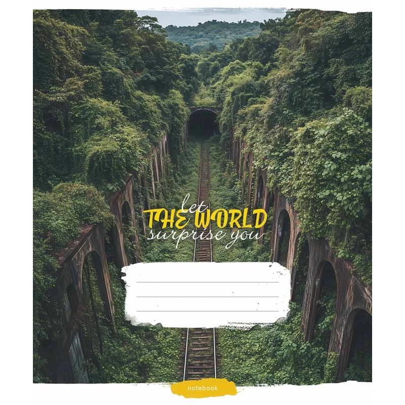 Зошит учнівський &quot;Let the world surprise you&quot; Школярик 060-3448L 60 арк. Різнокольоровий  Фото №3