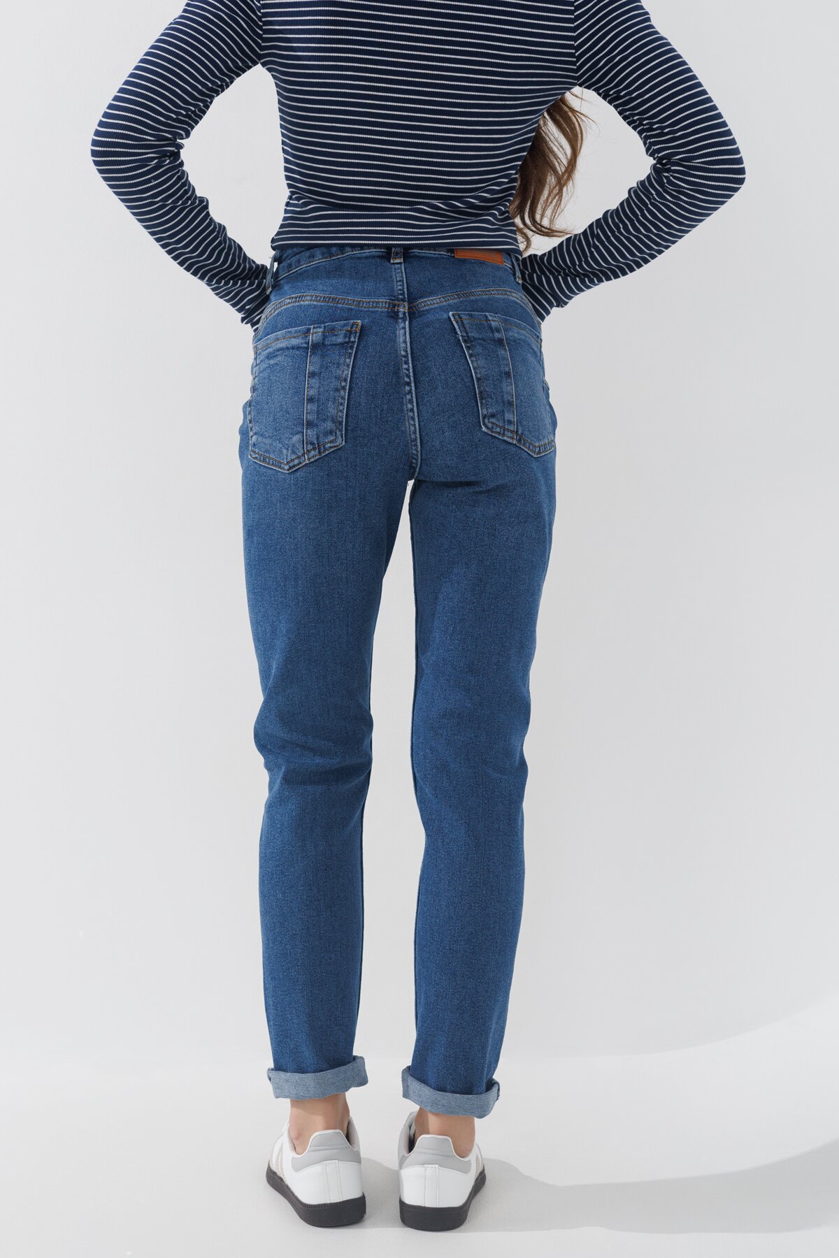 Джинсы Slim Fit женские Karol 23321 34 Синий (2000990248220D)  Фото №3