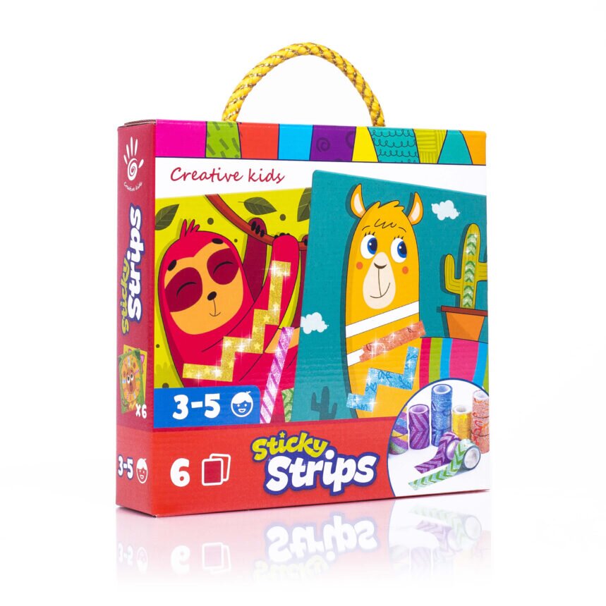 Набор для творчества VLADI TOYS Sticky strips Лама VT4433-04 (4820234761487)