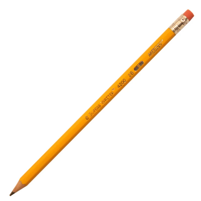 Купити Олівець з гумкою Superb Writer 2В 4200 Різнокольоровий Артикул: 2000999574924 Фото повноекранне №1