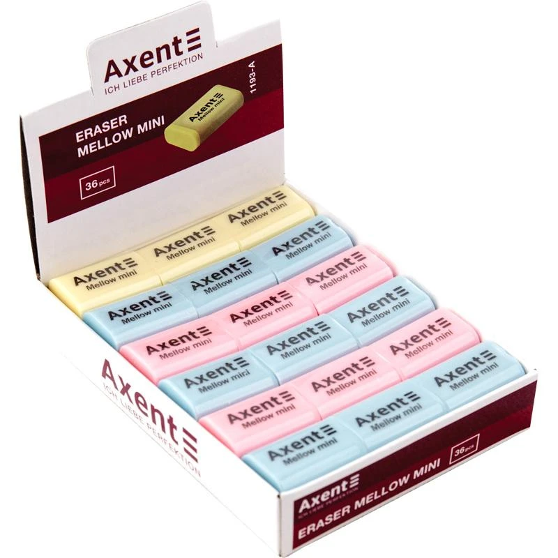 Купити Гумка м'яка Axent Mellow mini 1193-A Різнокольоровий Артикул: 4251458735853 Фото повноекранне №2
