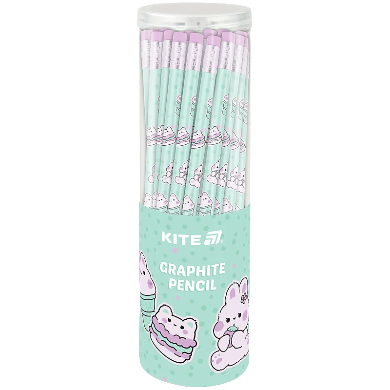 Карандаш чернографитный Kite Feel Good K25-046-2 Разноцветный  Фото №1