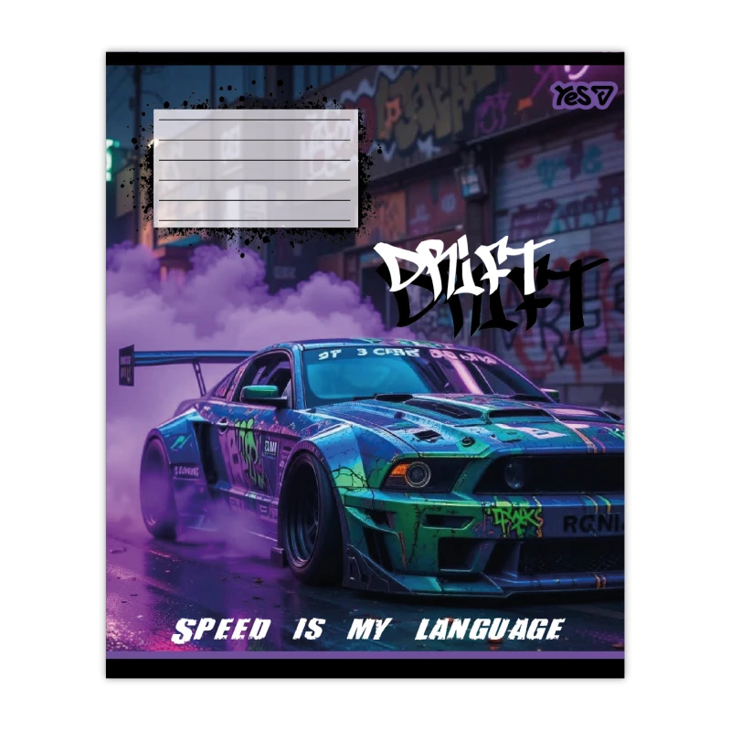 Купити Зошит учнівський "Drift" YES 768882 18 аркушів Різнокольоровий Артикул: 4823133110684 Фото повноекранне №1