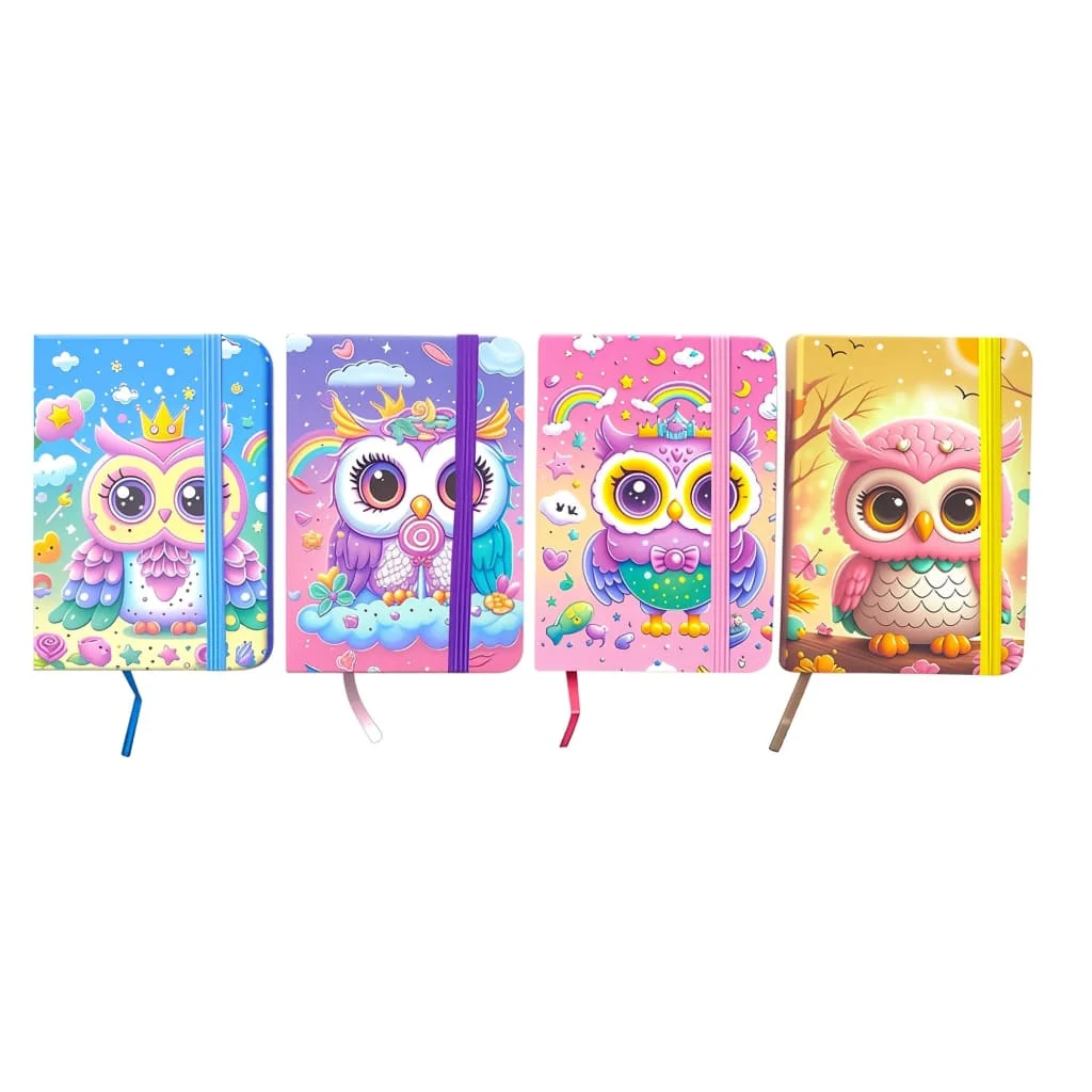 Купить Блокнот на резинке Malevaro Owl 763715ML A7 Разноцветный Артикул: 4820252763715
