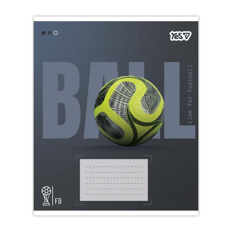 Купити Зошит учнівський "Ball" YES 768680 18 аркушів Різнокольоровий Артикул: 4823133108377 Фото повноекранне №3