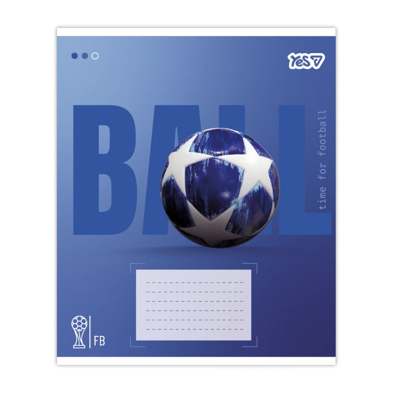 Купити Зошит учнівський "Ball" YES 768680 18 аркушів Різнокольоровий Артикул: 4823133108377 Фото повноекранне №4