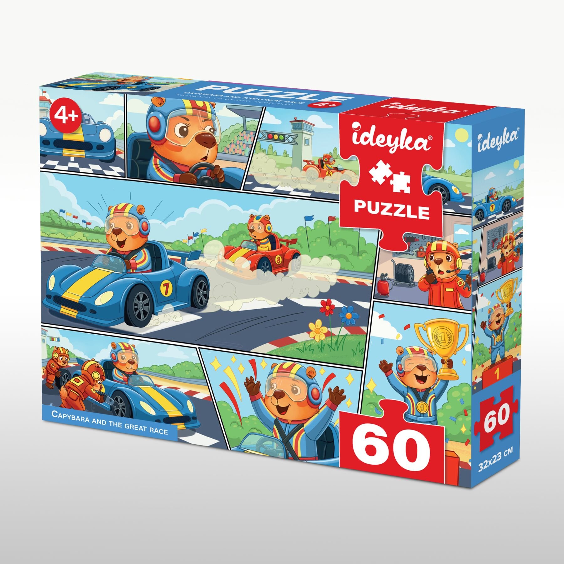 Купити Пазли "Капібара та великі перегони" Ideyka LP60-007 60 елементів Різнокольоровий Артикул: 4823104390022 Фото повноекранне №2