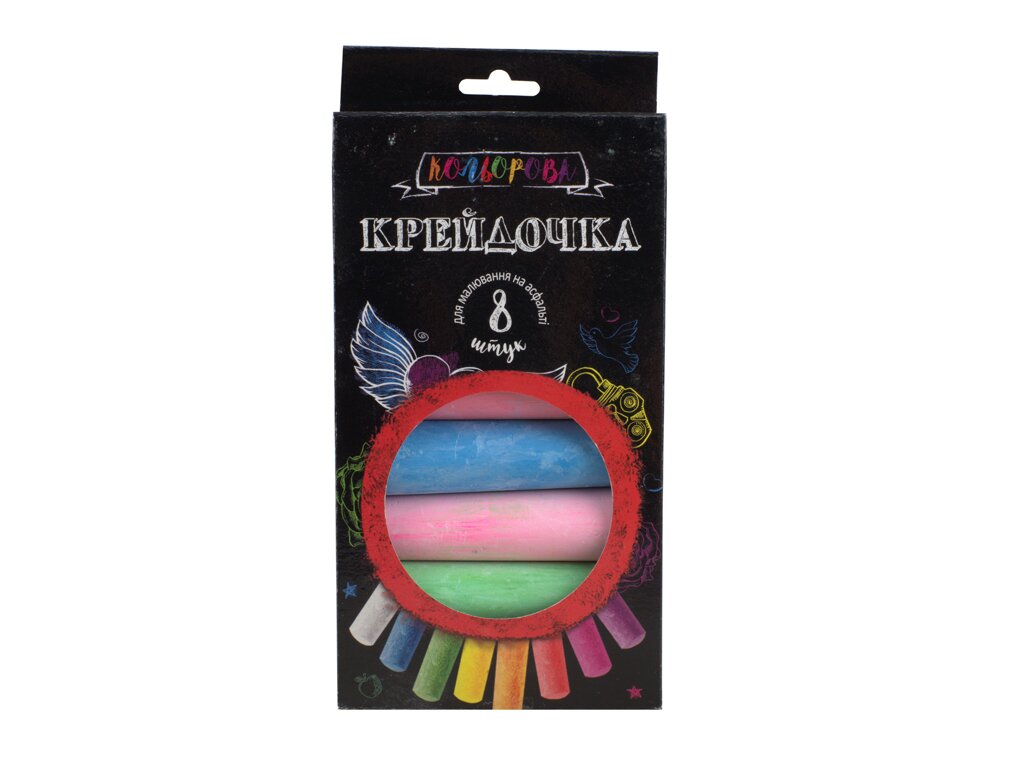 Купить Мел цветной КRD-02-02U DankoToys Большой Разноцветный Артикул: 4823102810911