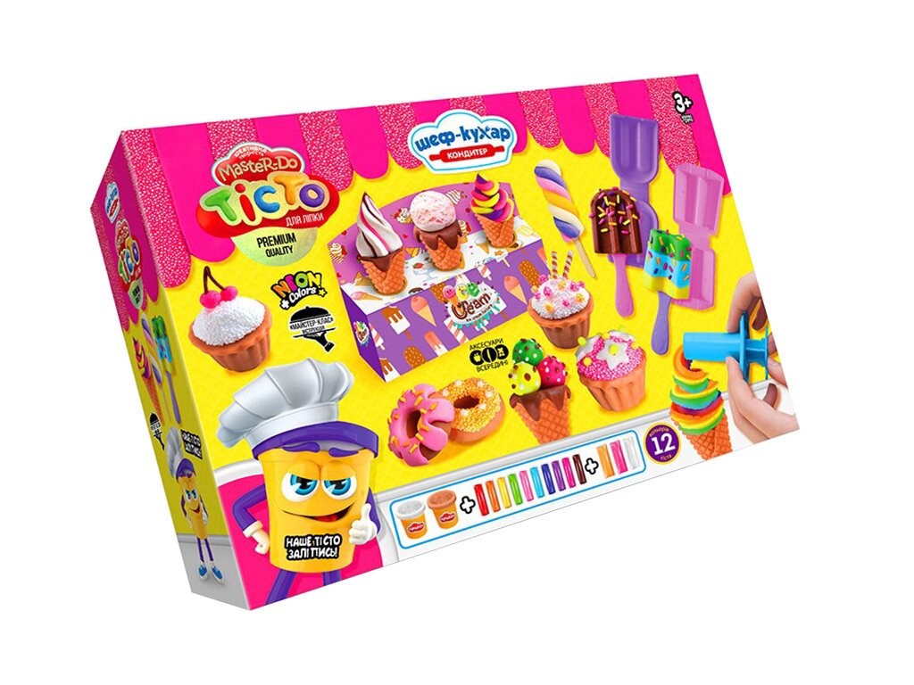 Купити Тісто для ліплення ШЕФ-КУХАР Master Do TMD-10-03U Різнокольоровий Артикул: 4823102802299 Фото повноекранне №1