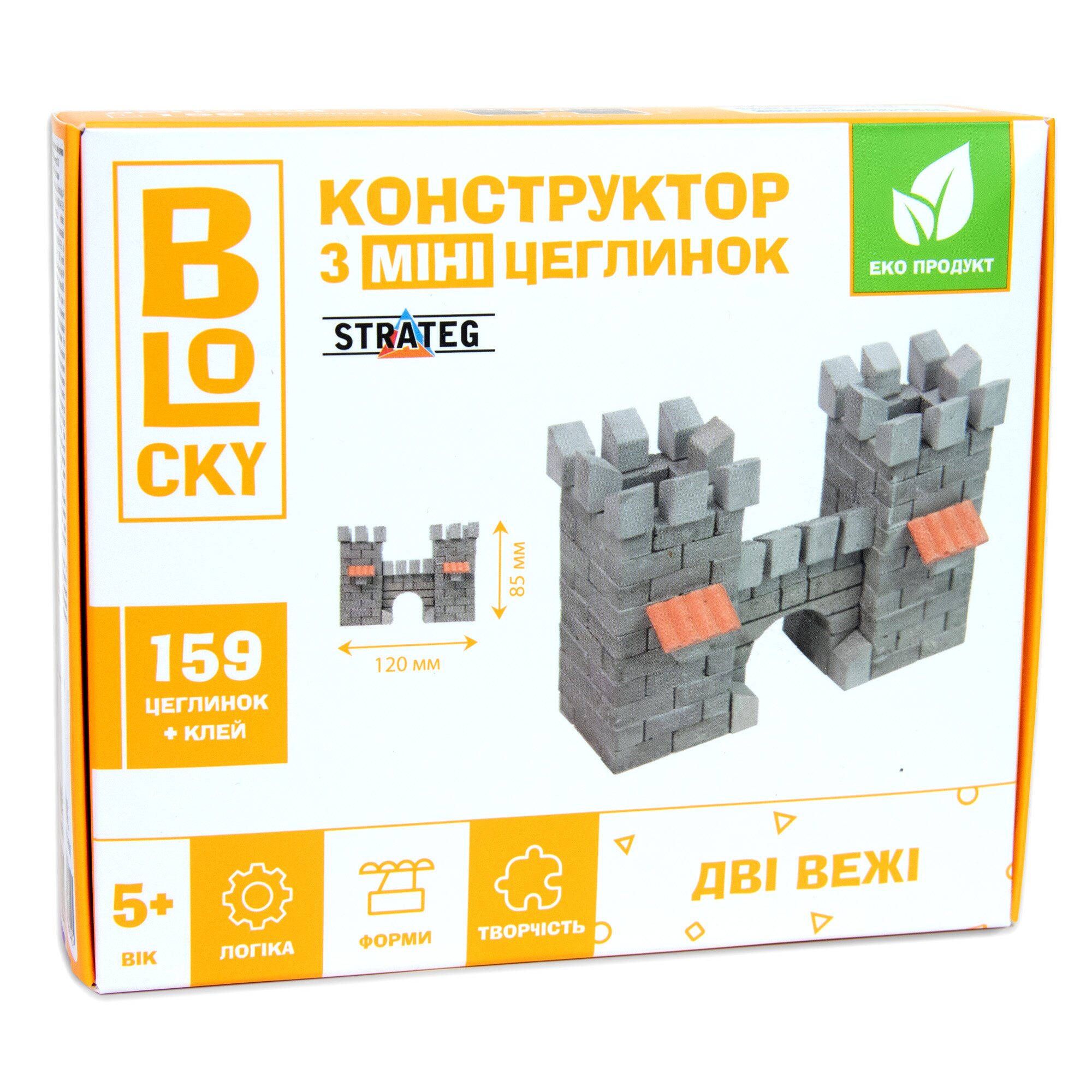 Купити Будівельний набір для творчості з міні-цеглинок BLOCKY Дві Вежі 31012 Різнокольоровий Артикул: 4823113864255 Фото повноекранне №1