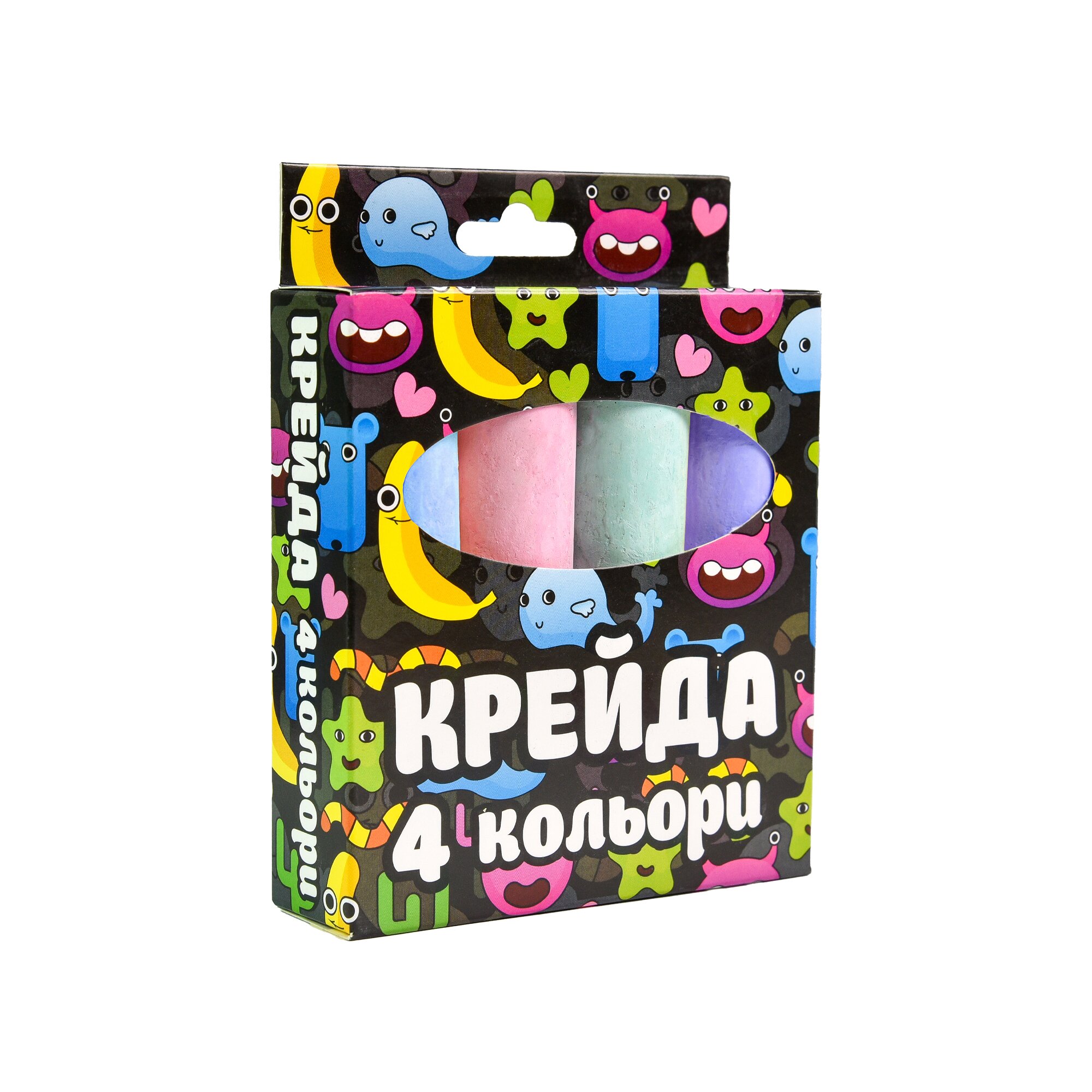 Купити Крейда велика кругла Strateg 50115 4 штуки Різнокольоровий Артикул: 4823113839468 Фото повноекранне №1