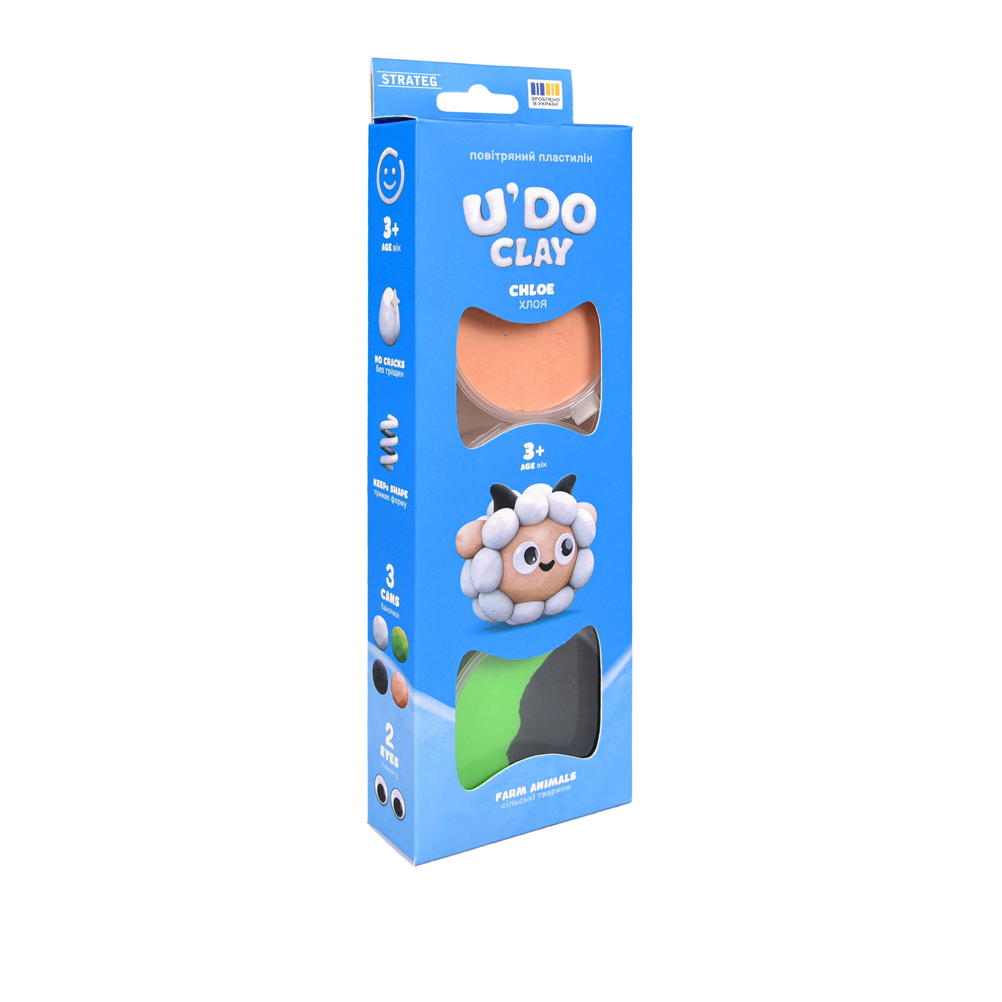 Купить Набор для лепки Strateg U'DO CLAY 31084 Разноцветный Артикул: 4823113893880