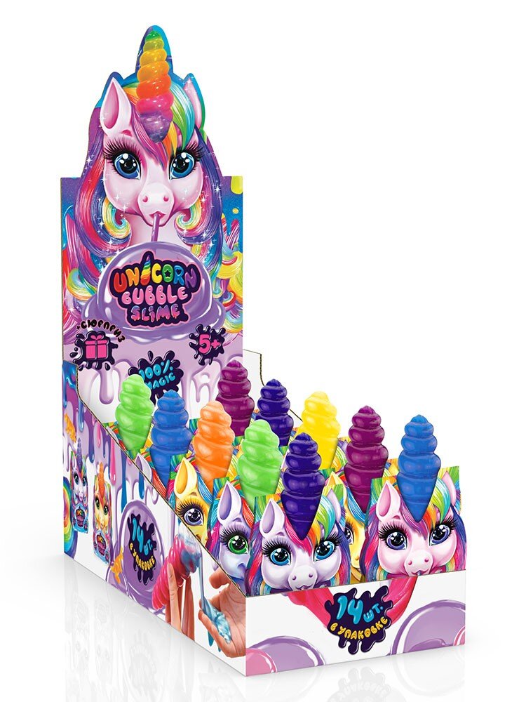 Купити В'язка маса "Unicorn Bubble Slime" рідкий лизун UNS-01-01U Різнокольоровий Артикул: 2000903506225