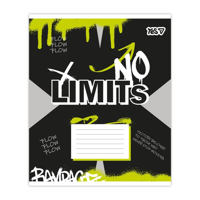 Купити Зошит учнівський "No limits" YES 768839 24 аркуши Різнокольоровий Артикул: 4823133109824 Фото повноекранне №2