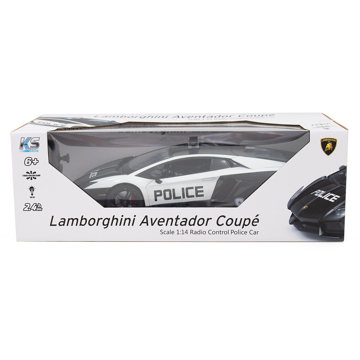 Автомобиль KS DRIVE на р/у – LAMBORGHINI AVENTADOR POLICE (1:14, 2.4Ghz) 114GLPCWB Разноцветный (6900007341417)  Фото №9