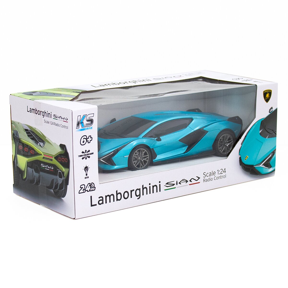 Автомобиль KS DRIVE на р/у – LAMBORGHINI SIAN (1:24, 2.4Ghz) 124GLSB Синий (6900007341400)  Фото №1