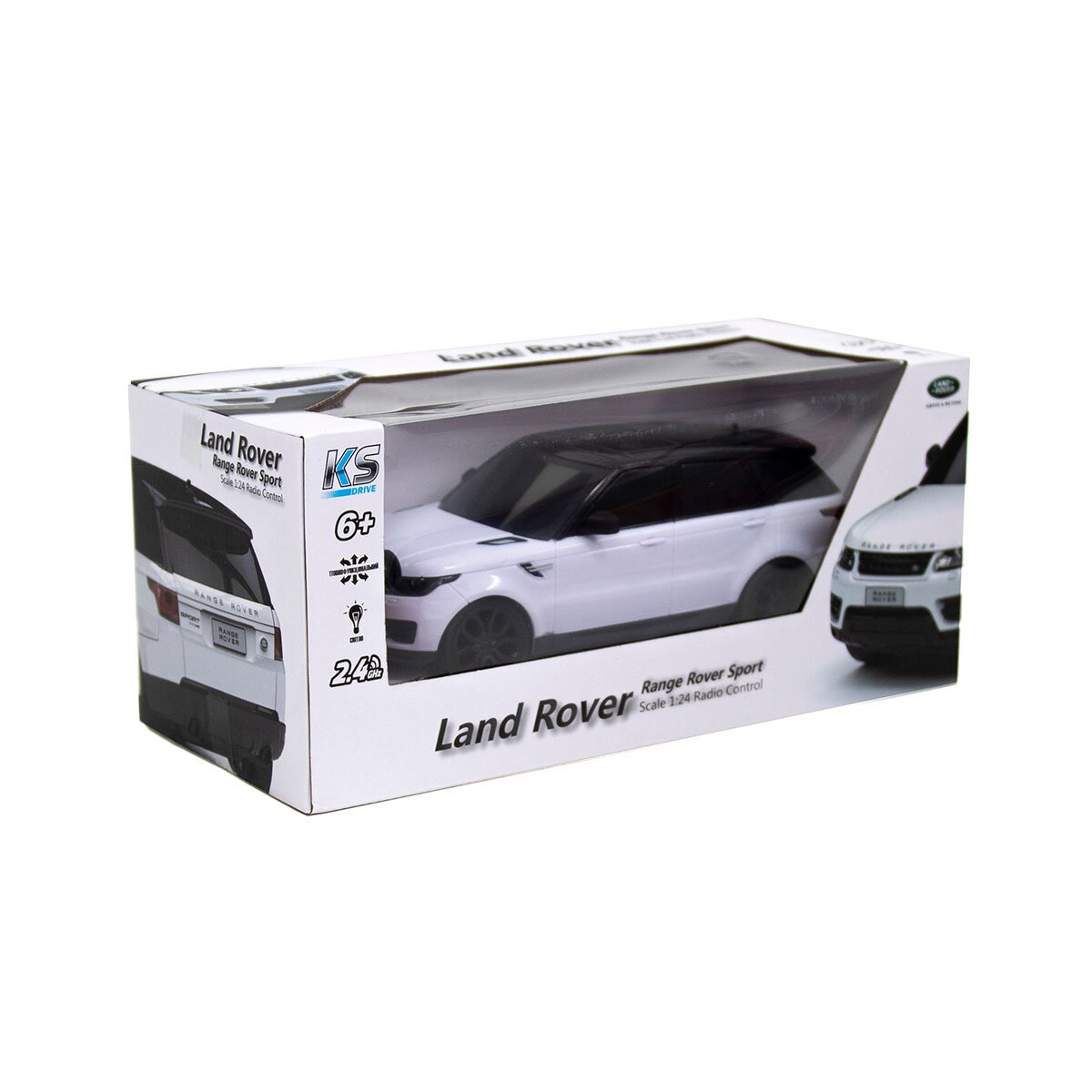 Автомобіль KS DRIVE на р/к – LAND ROVER RANGE ROVER SPORT 1:24, 2.4Ghz 124GRRW Білий (6900007277853)  Фото №1