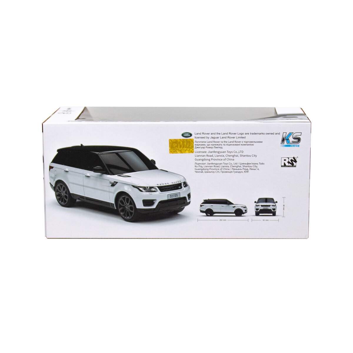Автомобіль KS DRIVE на р/к – LAND ROVER RANGE ROVER SPORT 1:24, 2.4Ghz 124GRRW Білий (6900007277853)  Фото №2