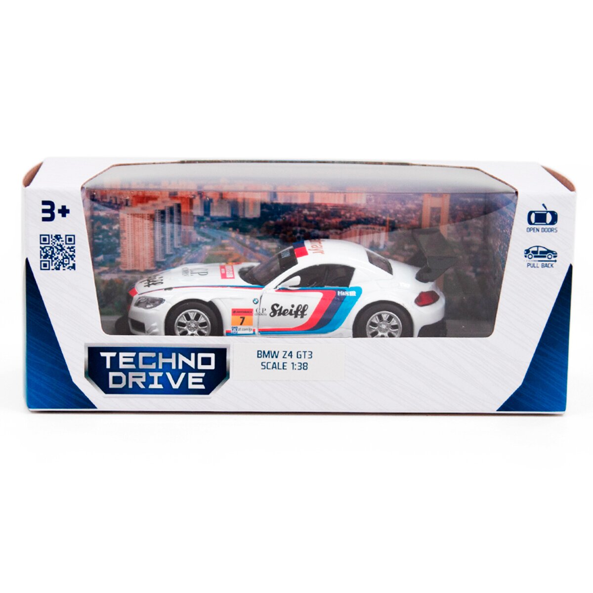 Автомодель - BMW Z4 GT3 250255 Белый (6900007318600)  Фото №10