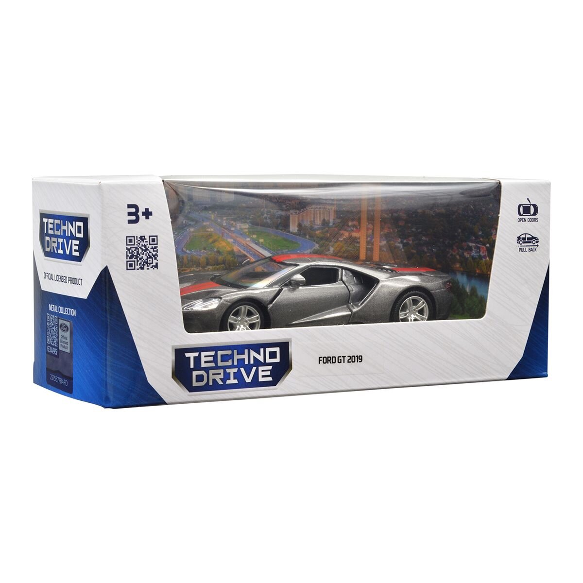 Автомодель Ford GT 2019 TechnoDrive 250338U Серый (4895065079445)  Фото №9