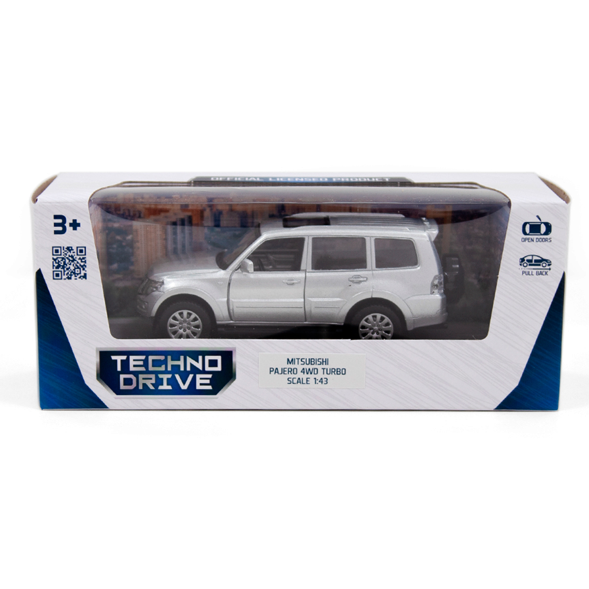 Автомодель MITSUBISHI PAJERO 4WD TURBO TechnoDrive 250282 Серебряный  Фото №9