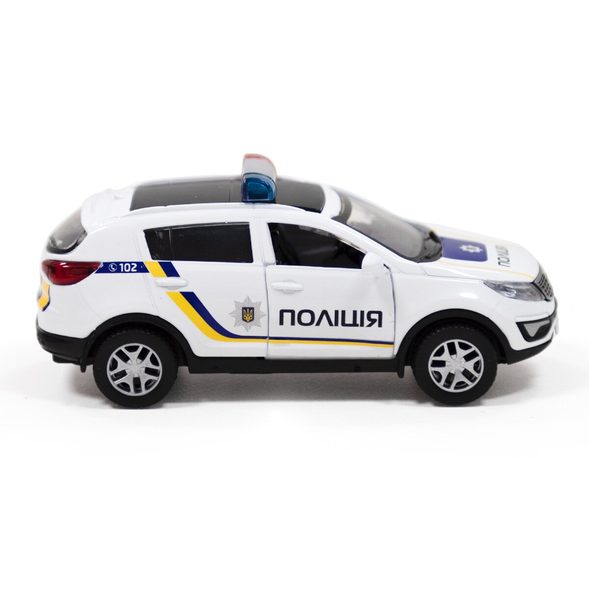 Автомодель Полиция TechnoDrive 250293 Белый (6900007324106)  Фото №6