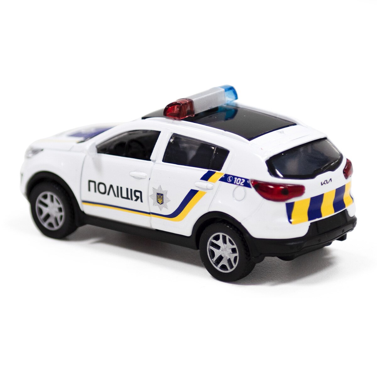 Автомодель Полиция TechnoDrive 250293 Белый (6900007324106)  Фото №4