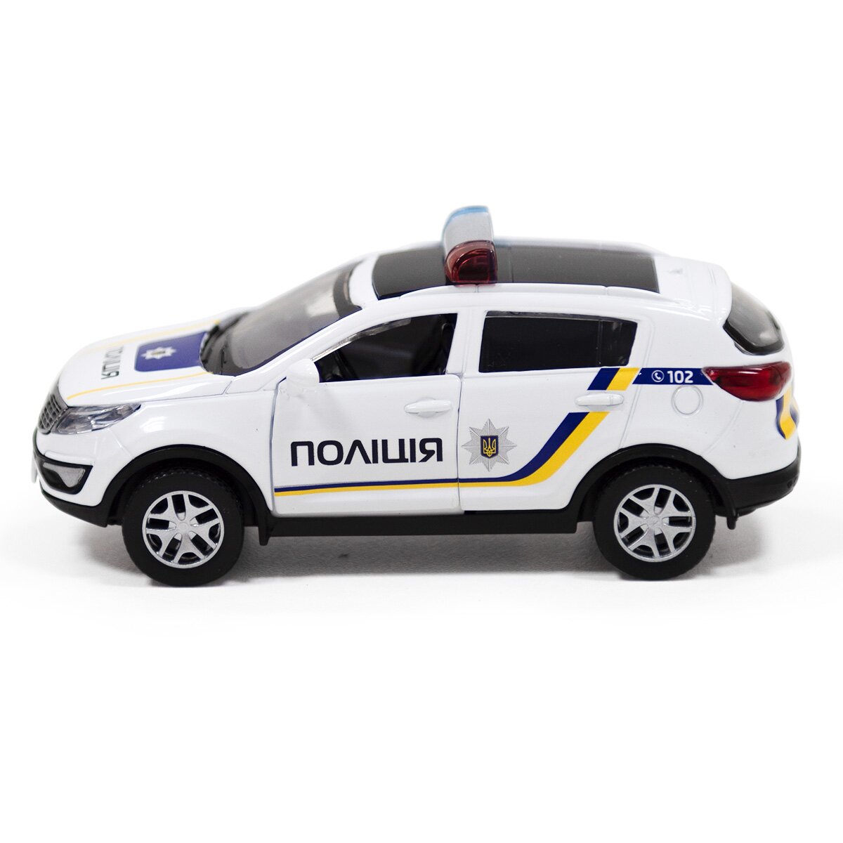 Автомодель Полиция TechnoDrive 250293 Белый (6900007324106)  Фото №3