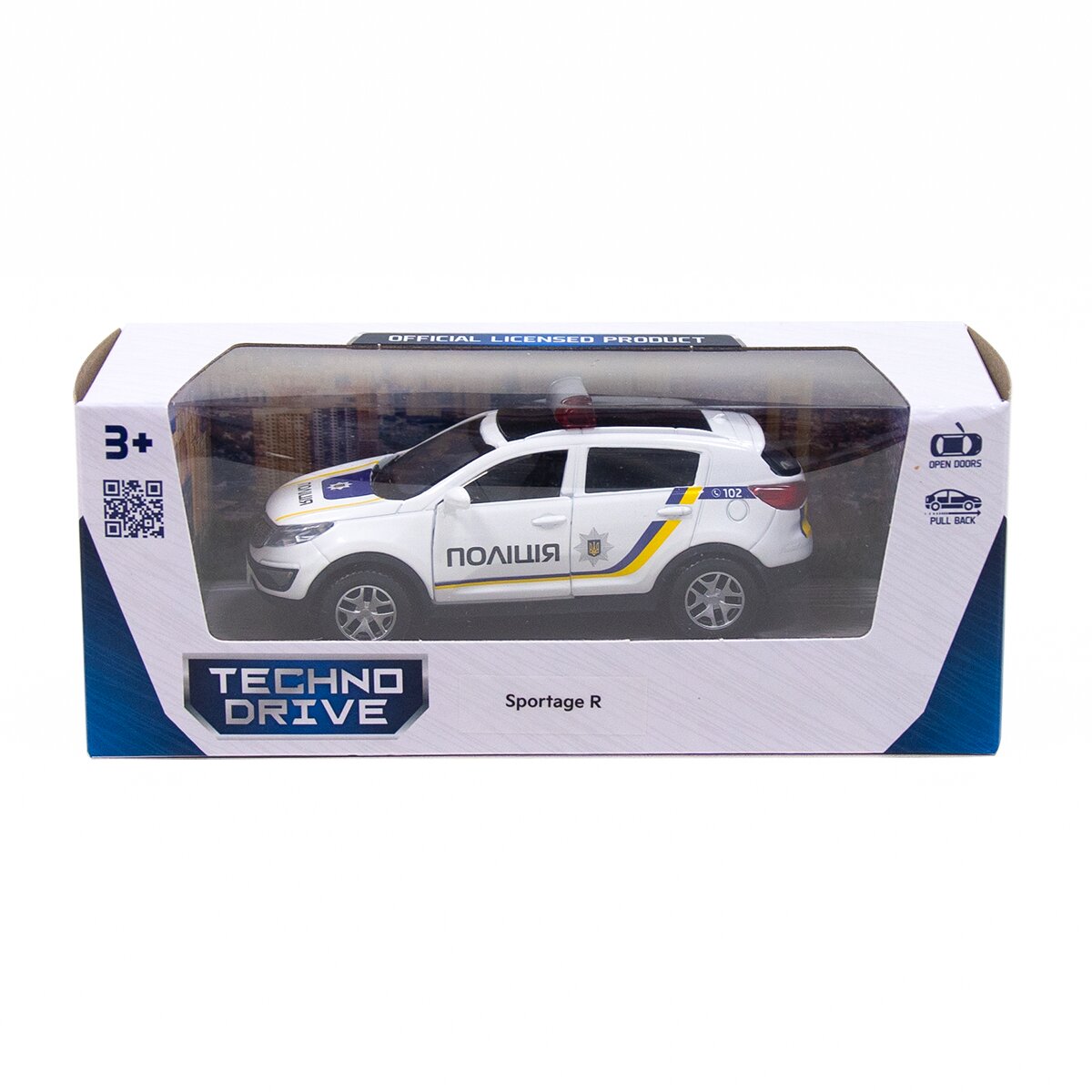 Автомодель Полиция TechnoDrive 250293 Белый (6900007324106)  Фото №2