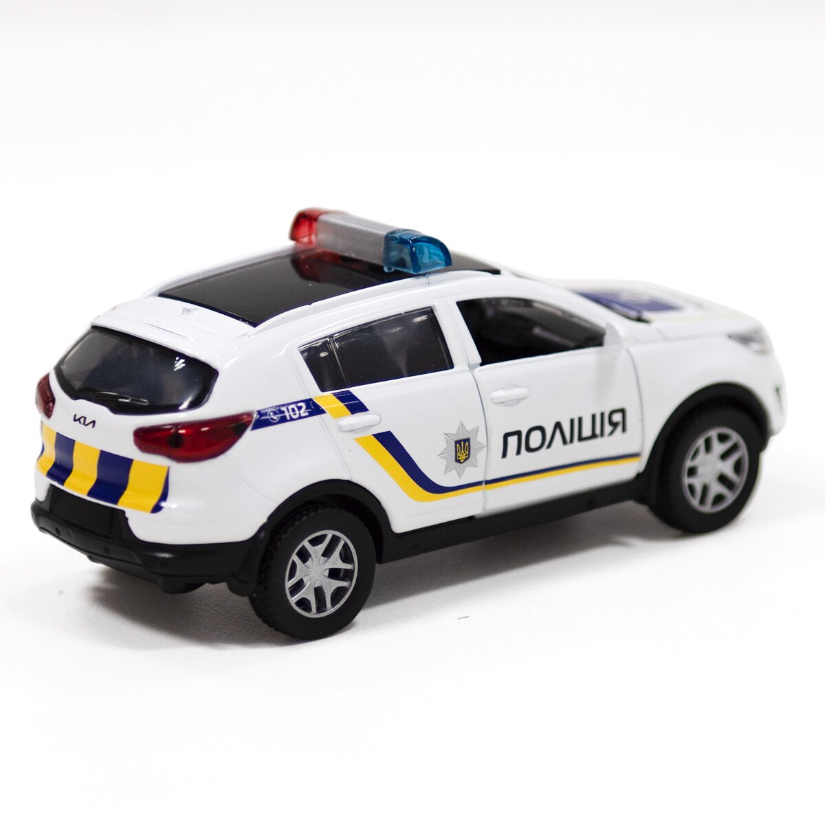 Автомодель Полиция TechnoDrive 250293 Белый (6900007324106)  Фото №5