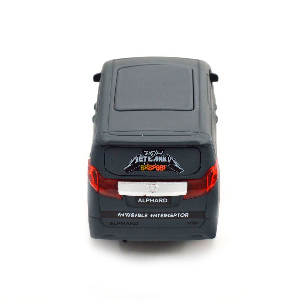 Автомодель &quot;Шеврони Героїв&quot; Toyota Alphard &quot;Загін метеликів&quot; TechnoDrive KM6011 Темно-сірий (6974465201842)  Фото №9