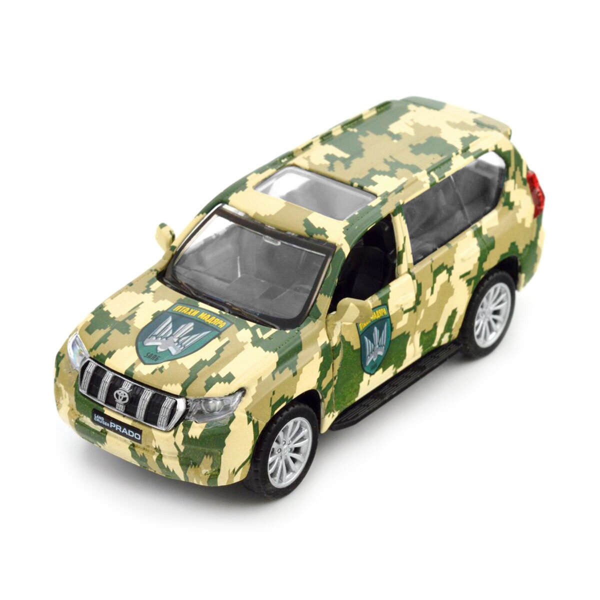 Автомодель &quot;Шеврони Героїв&quot; Toyota Land Cruiser Prado &quot;Птахи Мадяра&quot; TechnoDrive 250363M Різнокольоровий (6900007419710)  Фото №0