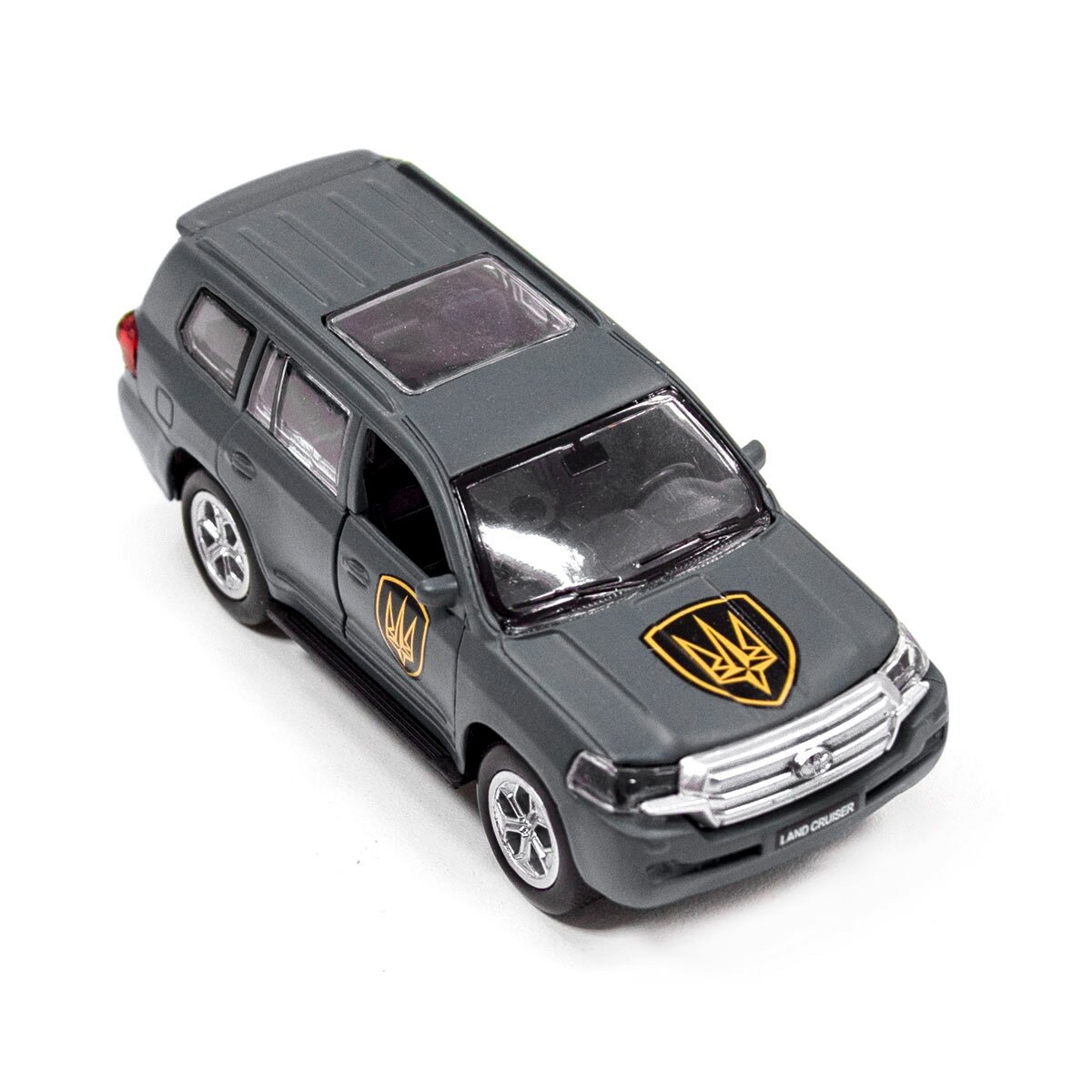 Автомодель &quot;Шевроны Героев&quot; Toyota Land Сruiser &quot;Рубеж&quot; TechnoDrive KM6010 Темно-серый (6974465201835)  Фото №12