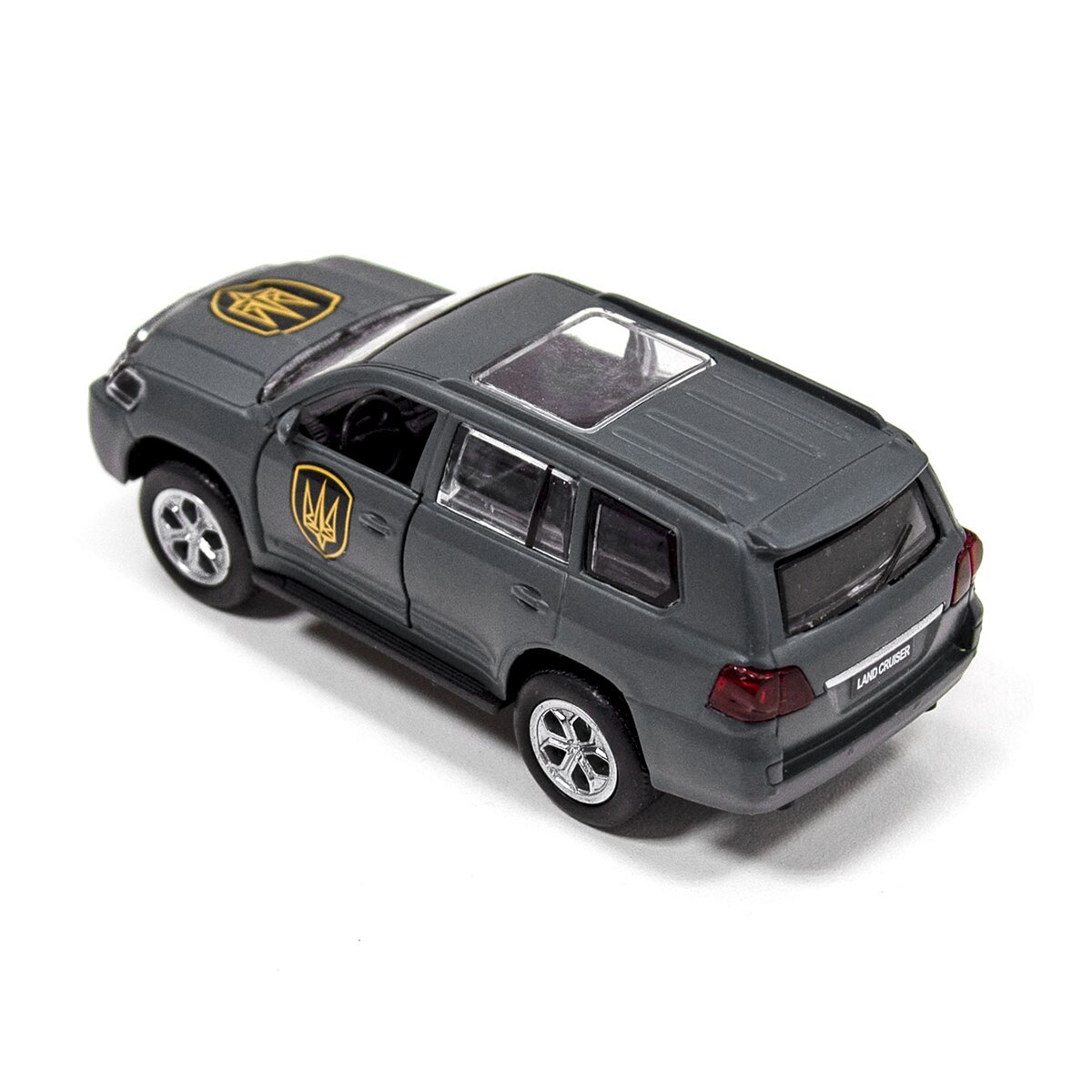 Автомодель &quot;Шевроны Героев&quot; Toyota Land Сruiser &quot;Рубеж&quot; TechnoDrive KM6010 Темно-серый (6974465201835)  Фото №8