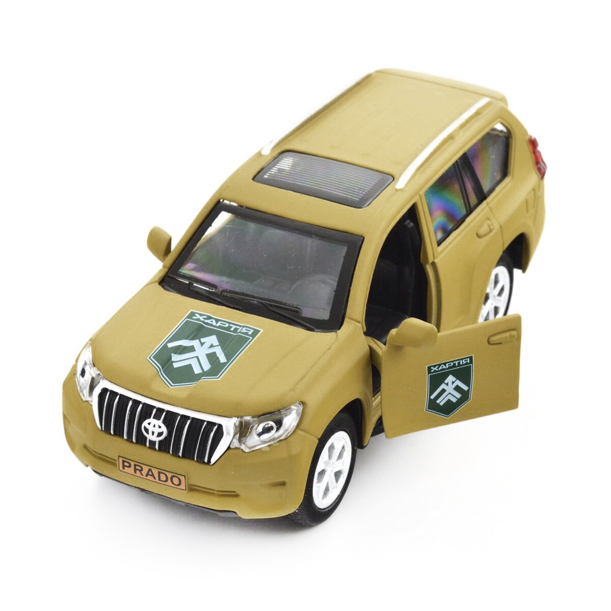 Автомодель &quot;Шевроны Героев&quot; Toyota Prado &quot;Хартия&quot; TechnoDrive KM6188 Хаки (6974465201880)  Фото №14