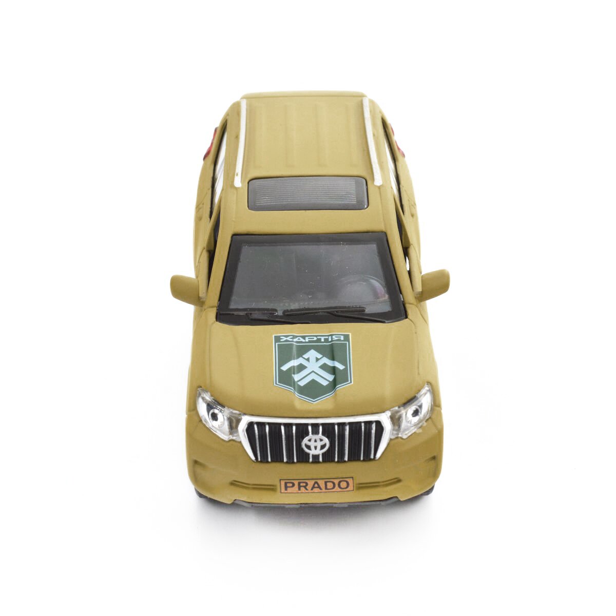 Автомодель &quot;Шевроны Героев&quot; Toyota Prado &quot;Хартия&quot; TechnoDrive KM6188 Хаки (6974465201880)  Фото №13