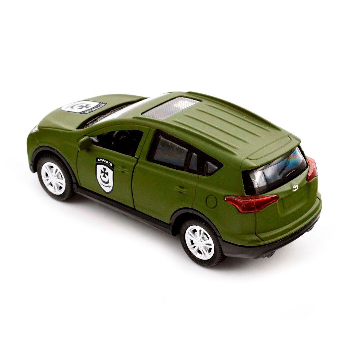 Автомодель &quot;Шевроны Героев&quot; Toyota RAV4 &quot;Ураган&quot; TechnoDrive KM6198 Темно-зеленый (6974465201873)  Фото №8