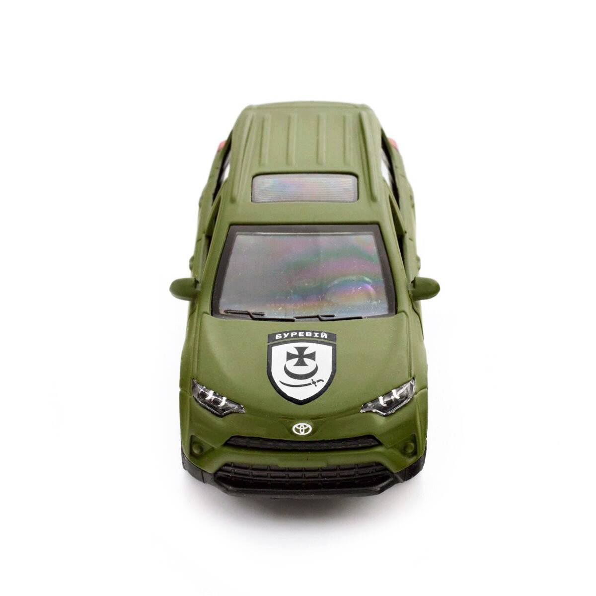 Автомодель &quot;Шевроны Героев&quot; Toyota RAV4 &quot;Ураган&quot; TechnoDrive KM6198 Темно-зеленый (6974465201873)  Фото №13