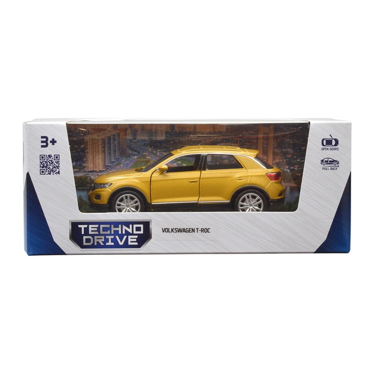 Автомодель Volkswagen T-Roc 2017 TechnoDrive 250345U Золотой (4895065079490)  Фото №9