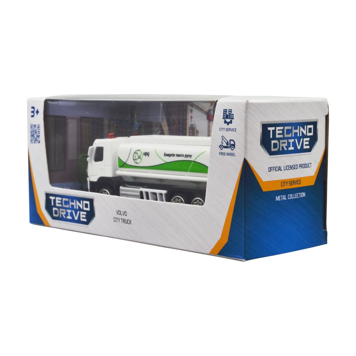 Автомодель Volvo Газовоз TechnoDrive 250301 Білий (6900007361446)  Фото №9
